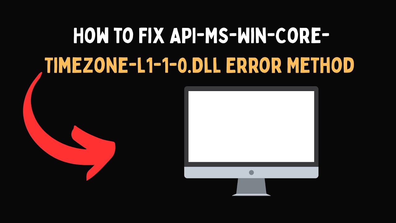 How to Fix API MS Win Core Timezone l1 1 0 Dll Error Method - YouTube