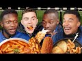 English Footballers try Korean Street Food for the first time! image