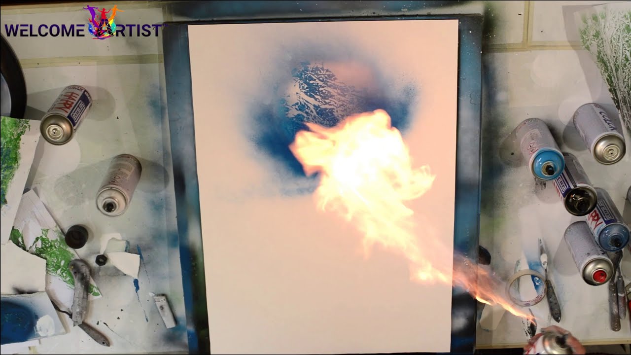 How to spray paint art by master spray paint artist Mr. Joel Chavez ...