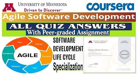Agile Software Development | All Quiz Answers | Coursera | University of Minnesota