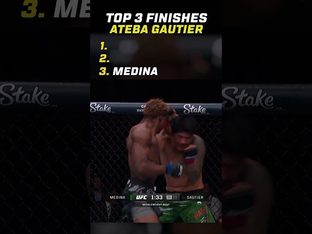 TOP 3 ATEBA GAUTIER FINISHES???? #ufc332