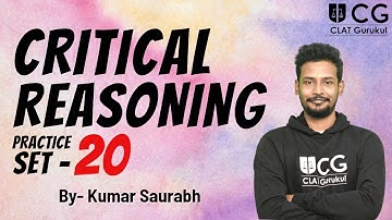 Critical Reasoning Discussion | Practice Set-20 | By - Kumar Saurabh