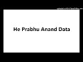 Anandhe prabhu anand data