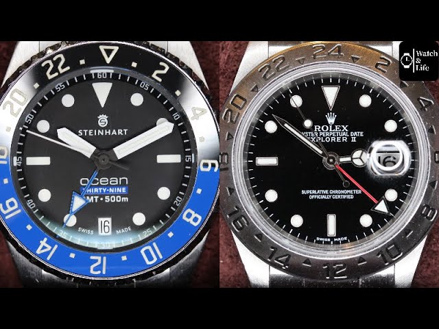 $6,500 $650 Steinhart - Rolex Explorer 2 vs Steinhart Ocean 1 GMT -