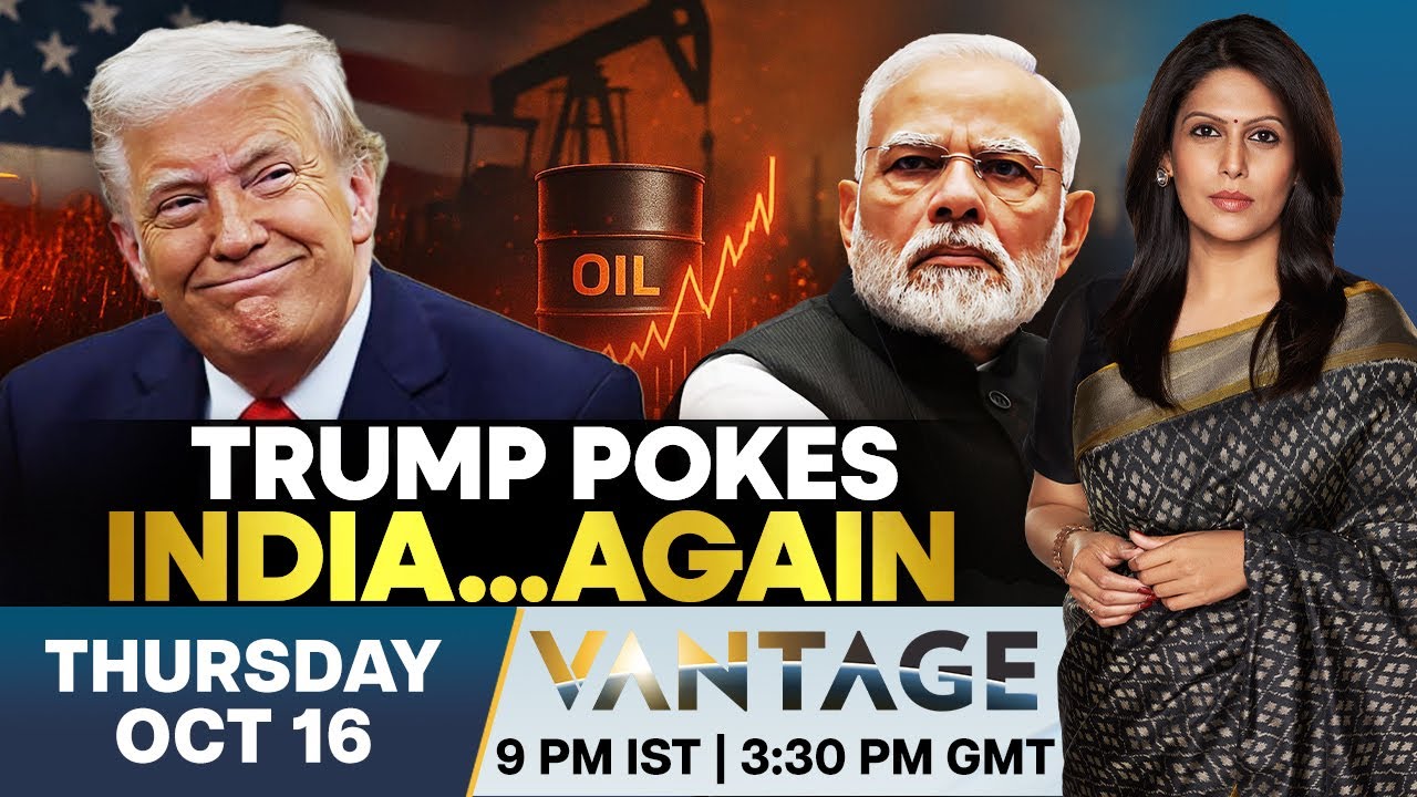 LIVE: India Reacts After Trump Claims PM Modi Will Cut Off Russian Oil | Vantage with Palki Sharma