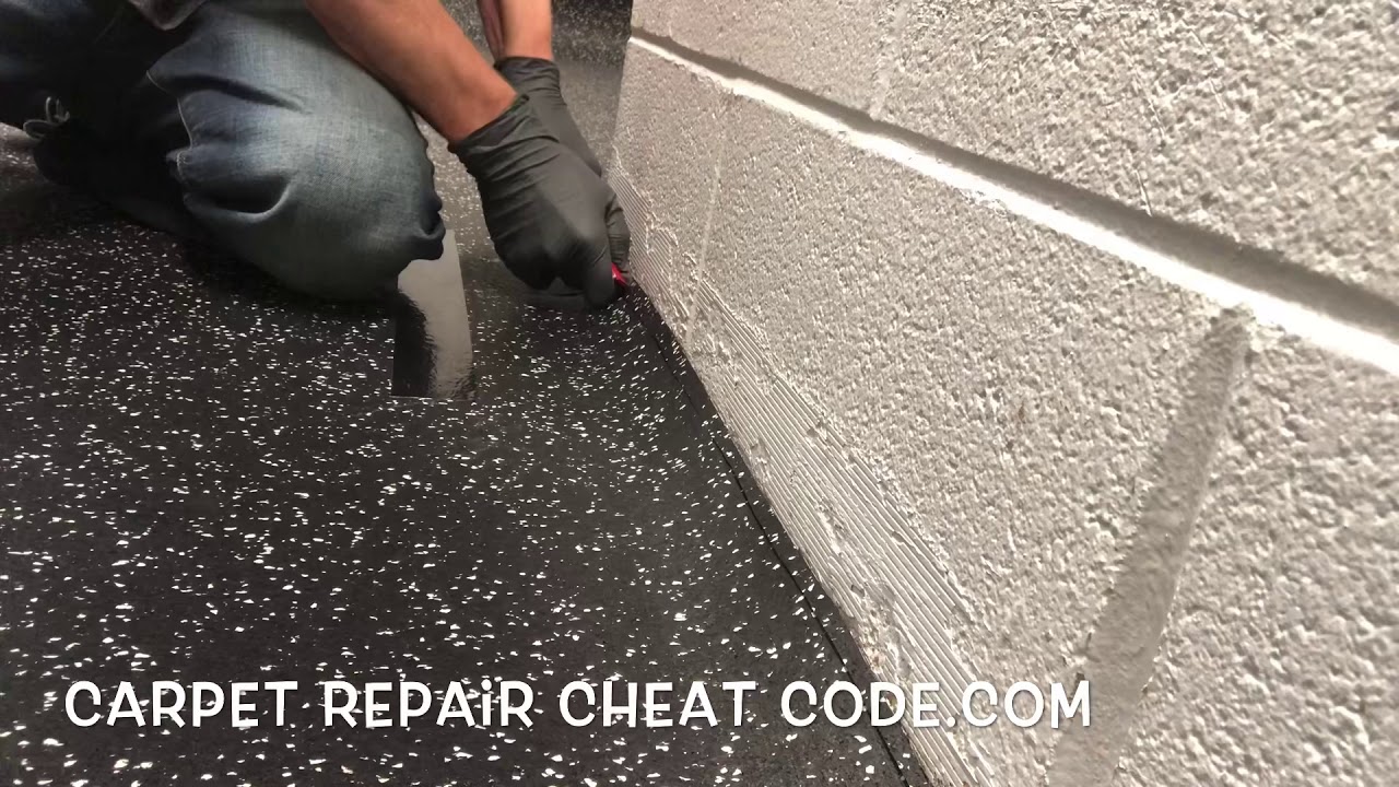 How To Cut Rubber Gym Flooring To Fit A Room YouTube