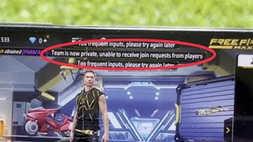 Free Fire Max Fix Team is now private Unable to receive join request from players Problem solve