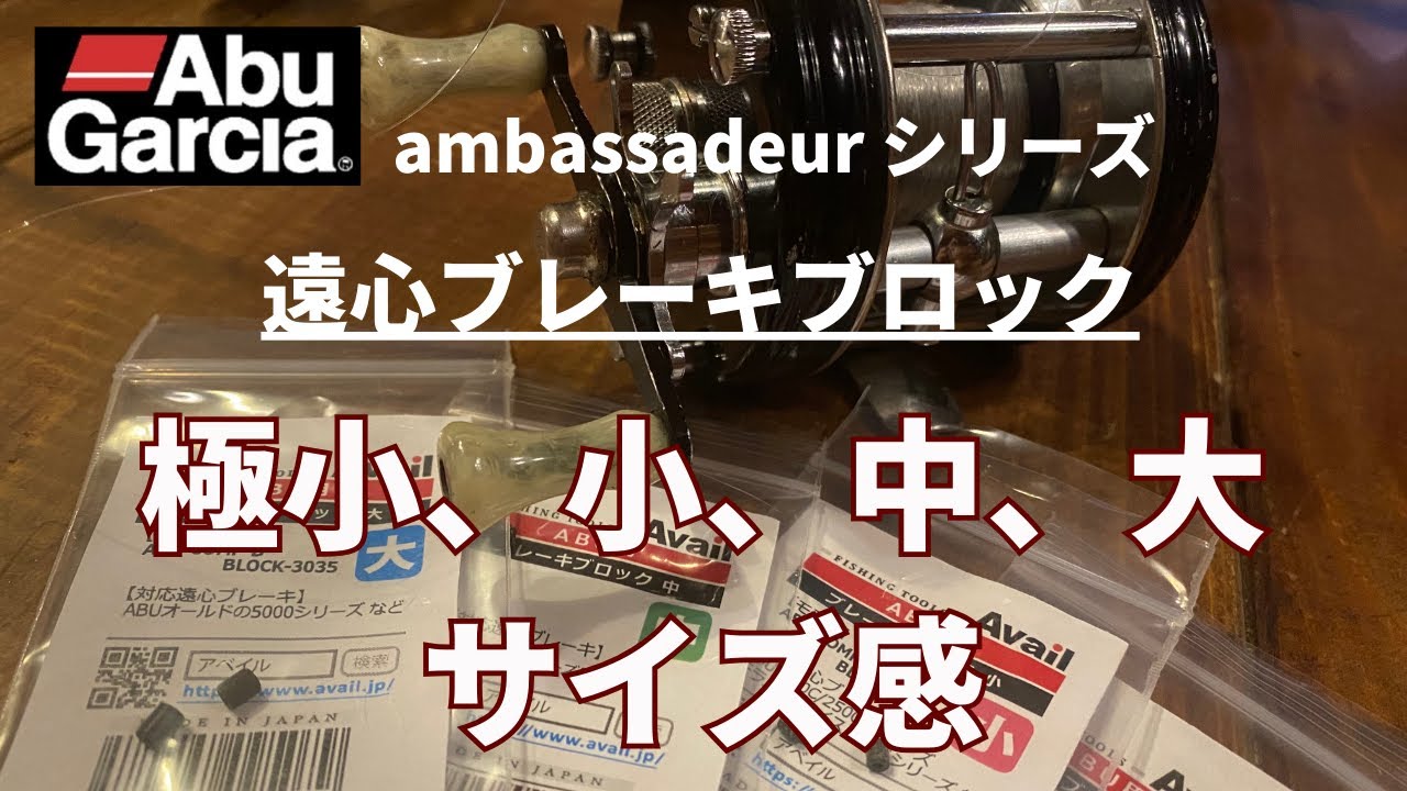 アブアンバサダー】遠心ブレーキブロックの全サイズ感はこんな感じ