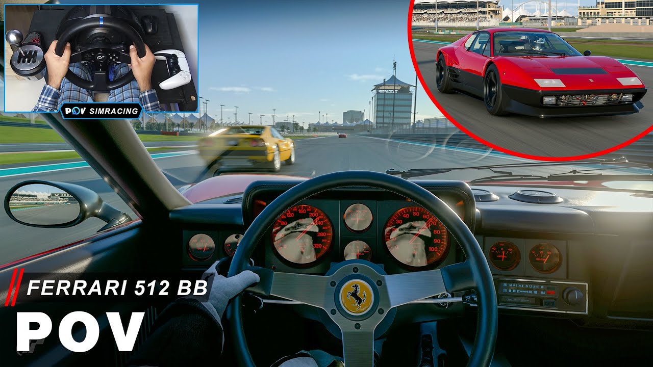 Ferrari 512 BB | Gran Turismo 7 | Steering Wheel Gameplay | PS5 4k60