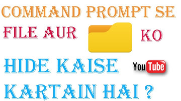 hide files or folders using command prompt