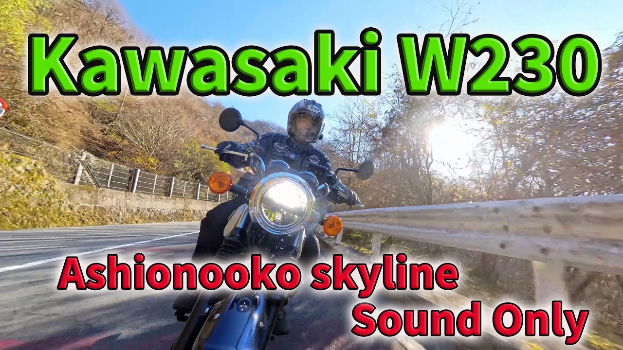 【Kawasaki W230】芦ノ湖スカイラインSoundOnly ASMR🎧