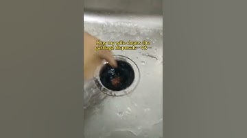 How did my son clean the garbage disposal? #garbagedisposal #kitchen #sink #funny  #factory