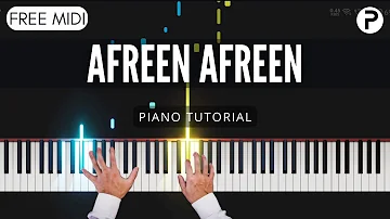 Afreen Afreen Piano Tutorial Instrumental Cover | Momina Mustehsan | Coke studio