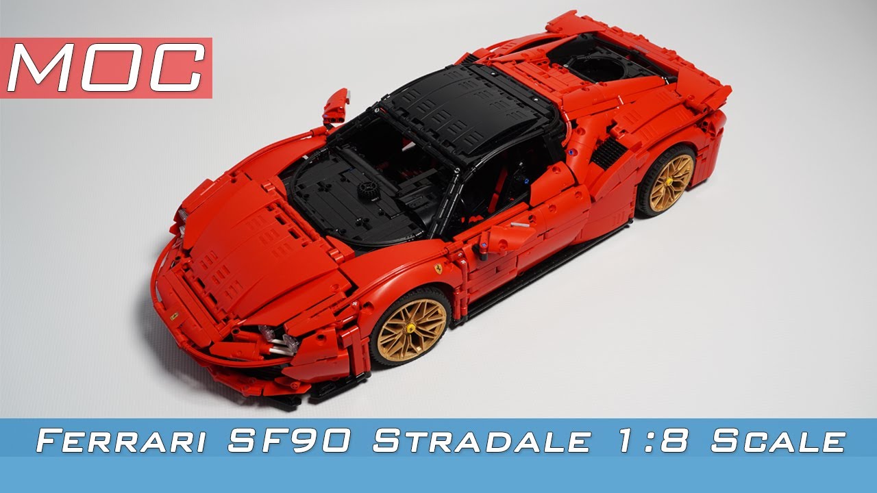 SF90 Stradale 1:8 Scale LEGO TECHNIC - YouTube