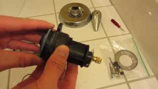 Kohler Shower Repair in HD Part 2  Closeup of Replacement Parts