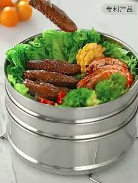 304 Stainless Steel Stackable Cooker Separator 3 Tier Food Instant Steamers basket Pot