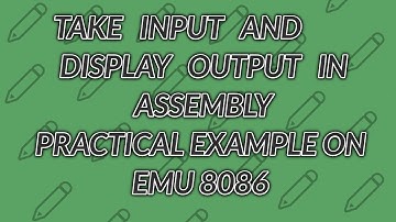 Input and output in assembly language on emu 8086||practical example of interrupts,subroutines||URDU