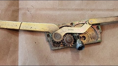 ID my window part - 152 casement window operator - Entry Gard Truth stamped on arms EntryGard Truth