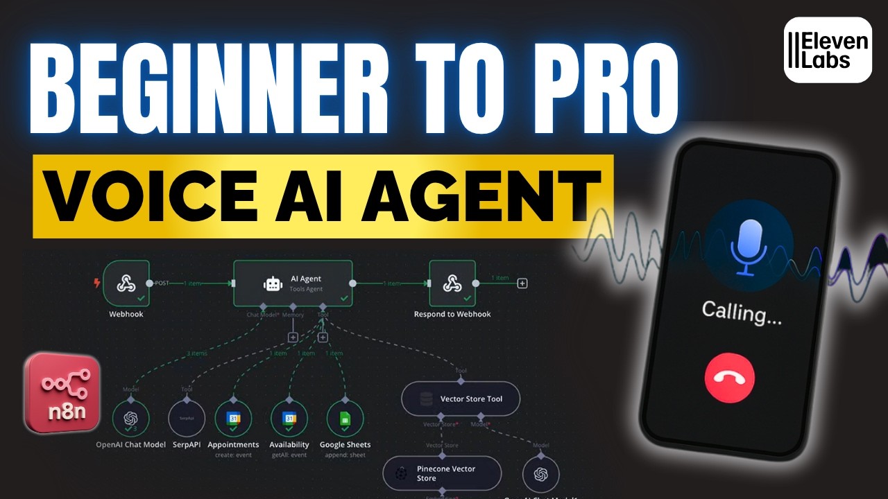 2+ Hour Course: Build & Sell Voice AI Agents with n8n & 11Labs (No Code)