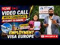 Flight Mein Baithkar Live Video Call! Europe Visa Success Story 💼