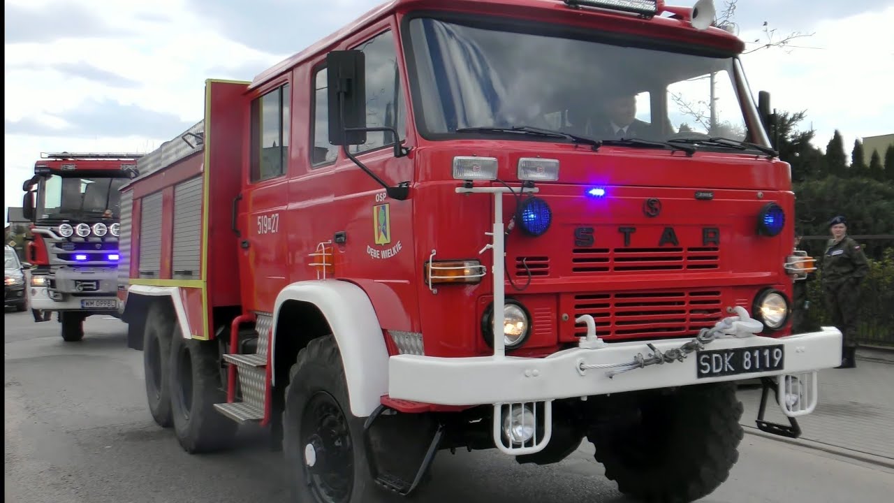 [TRĄBY] Alarmowo 10 zastępów straży pożarnej - Dzień Strażaka 2022 w Dębem Wielkim