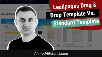 Leadpages Drag & Drop Template Vs. Standard Template