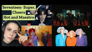 First Time Reaction to Seventeen - Super, Cheers, Hot and Maestro