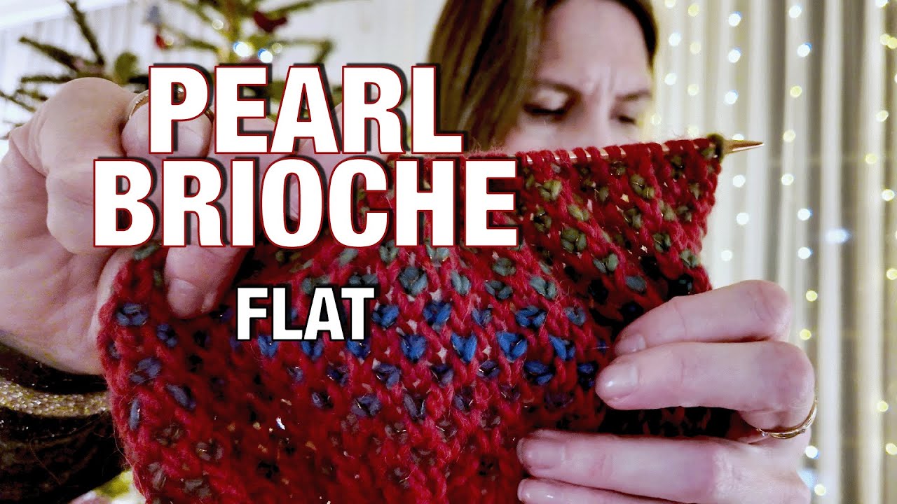 Плоское вязание бриошь 🧶 