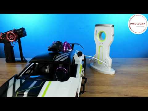 Большой стильный электромобиль машинка на р/у / Игрушечный автомобиль с подвижными деталями Свет пар зарядка, видео 1