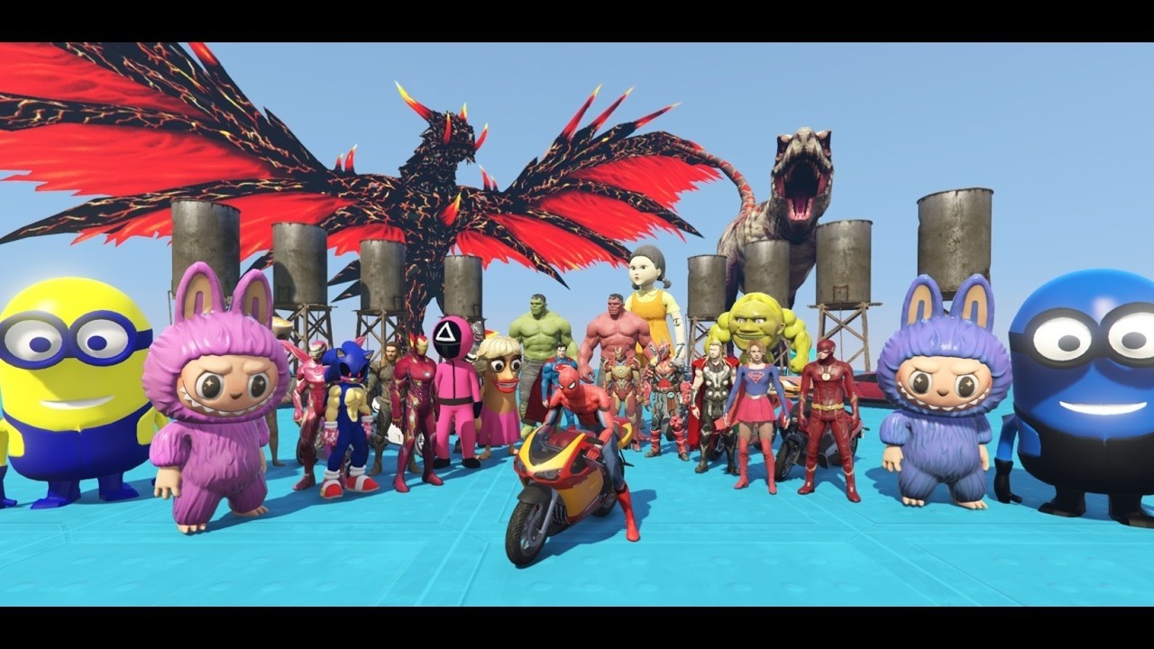 Spider man racing  game vs Heroes Ep7