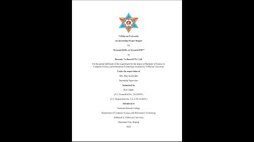 intern report of 8 sem