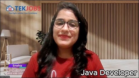 Java Developer 1024 Sneha