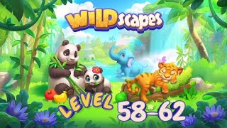 Wildscapes LEVEL 58-62 🦁🐼 Playrix✨