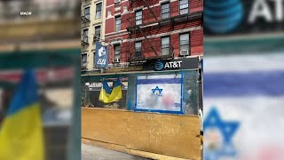 NYC Jewish restaurant owner in Chelsea says swastikas painted over Israeli flag, other acts of anti