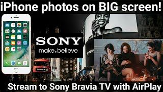 How to show iPhone photos on your Sony TV | AirPlay slide show plus screen mirroring Shorts