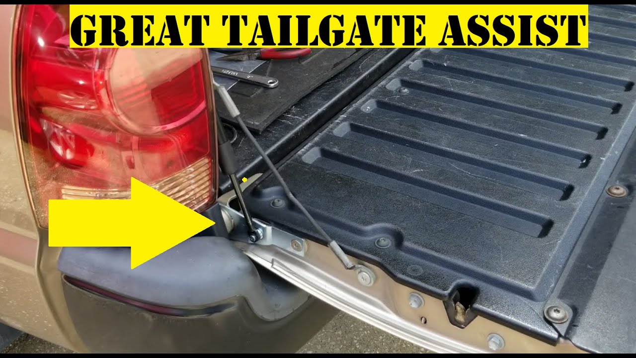 No More Slamming Tailgate ! , Toyota Tacoma Tailgate Assist Diy Install