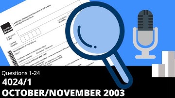 O-Level Math D October November 2003 Paper 1 4024/1