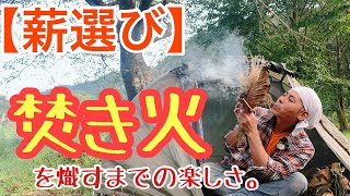 【薪選び】焚き火を熾すまでの楽しさ。