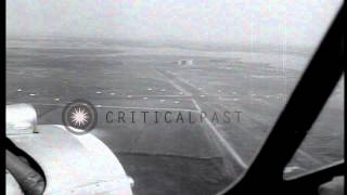 US Army Air Forces P-36 fighter planes perform demonstration flights at Langley A...HD Stock Footage