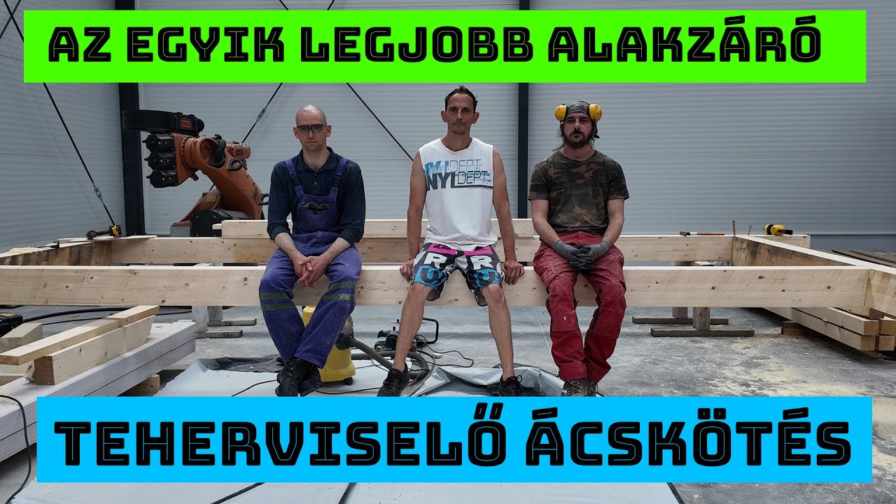 Teherviselő gerendakötés készítése- ékelt fecskefark