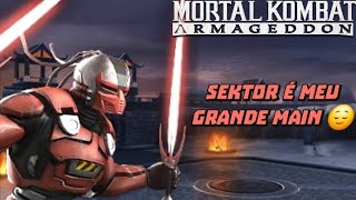 SEKTOR ARREGAÇA TODOS NA TORRE | MK AMAGENDDON ARCADE MODE | MR_ANDY