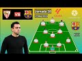 Sevilla vs vs Barcelona ~ Potential Line Up Barcelona Jornada 38 La Liga 2023/2024