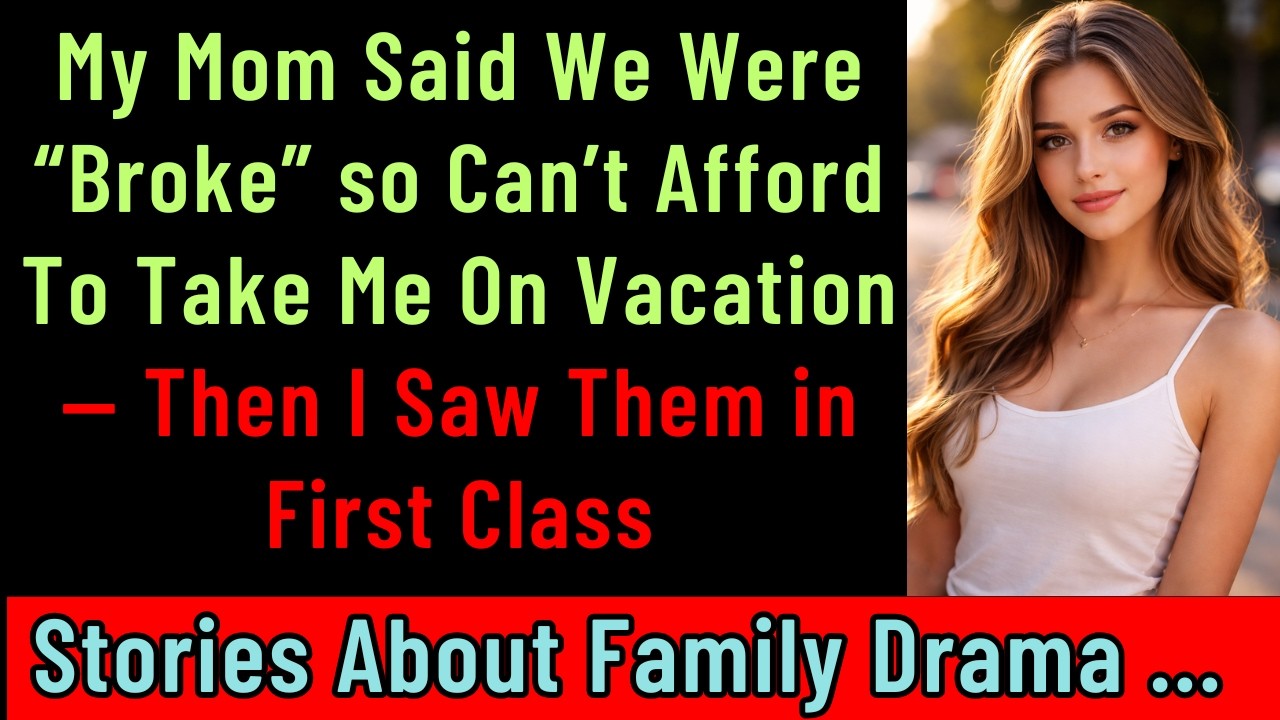 My Mom Said We Were “Broke” so Can’t Afford To Take Me On Vacation — Then I Saw Them in First Class
