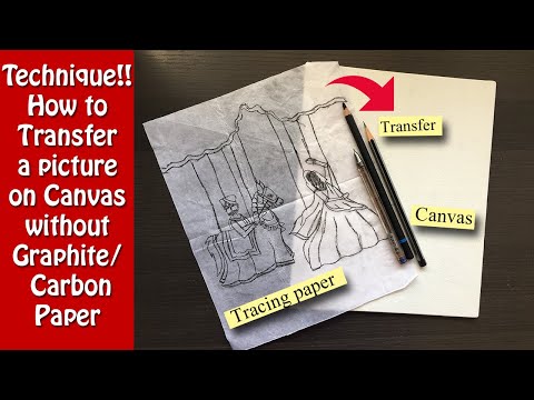 HOW TO: transfer a sketch using tracing paper 