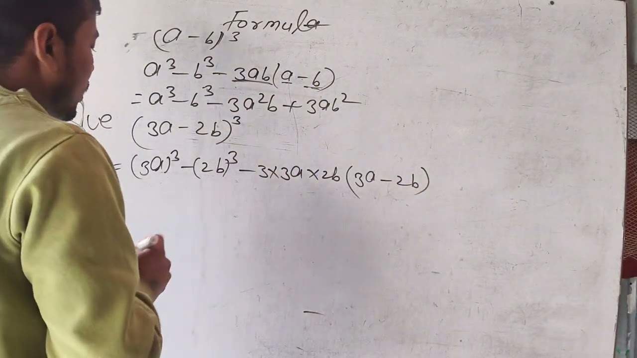 Formula part -3 (a-b)³ Solved question 