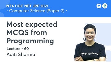 Most expected MCQS from Programming | Computer Science | NTA UGC NET 2021 | by Aditi Sharma