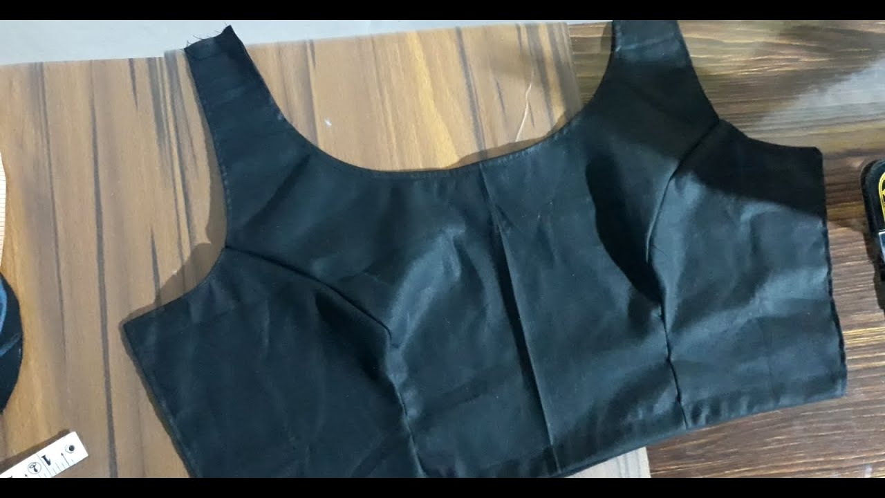 38 Bust Blouse Cutting and stitching माप के साथ 38 बस्ट ब्लाउज काटना
