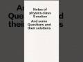 Notes of class 9th physics motion and questions and their solutions please like and subscribe