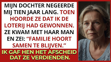 Mijn dochter negeerde mij tien jaar lang. Toen ze hoorde dat ik de loterij won, kwam ze terug.