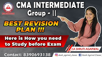 BEST STUDY PLAN for CMA INTER Group 2 | Revise for July 21 Exams in just 10 DAYS